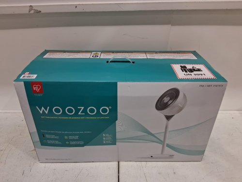 Woozoo 360° Pedestal 12-SPEED Air Circulator - ADJUSTABLE HEIGHT 21" TO 40" - WHITE (Model: STF-360DC/1747373) image 2