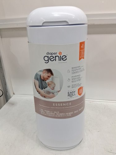 DIAPER GENIE ESSENCE PAIL WITH 18 EASY ROLL REFILL BAGS - 23" - WHITE (MODEL:‎ I000908) image 2