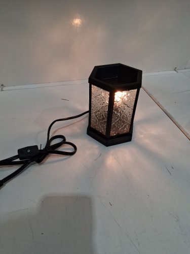 CVHOMEDECO. Moroccan Electric Wax Melt Warmer - black image 3