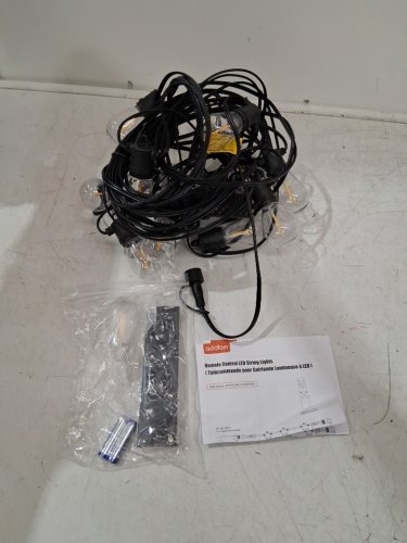 ADDLON OUTDOOR WATERPROOF STRING LIGHTS WITH REMOTE - 50FT - BLACK image 3