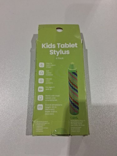 4pk Kids' GEMS Tablet Stylus - 3.5"h x 0.56"w - works with most tablets and smartphones - green - (model: 080-17-2709) image 3