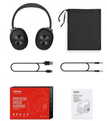 MPOW H21ANC Hybrid noise-cancelling wireless headphones with case - 65HR playtime - Hi-Fi Audio (model: BH398A) image 3