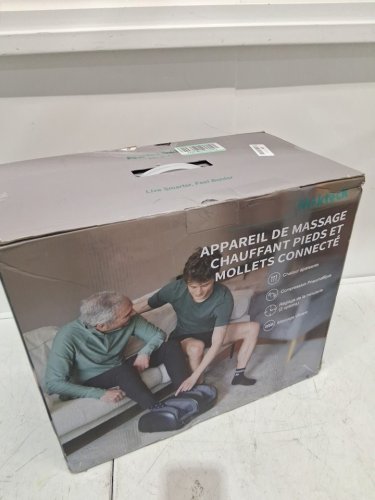 Nekteck Shiatsu Foot & Calf Massager with Heat function and remote control - Black (Model: NK-FLM02) image 2