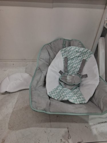 Ingenuity 3-in-1 Keep Cozy Grow with Me Vibrating Baby Bouncer, rocker & chair - 40lbs capacity - weaver theme grey/white/green (model: ‎12428) image 3