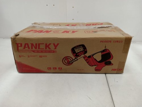 PANCKY Waterproof Metal Detector with 5 Modes and LCD Display - 47.3" to 55.2" Adjustable Length - Black/Red (Model: PK-0075) image 2