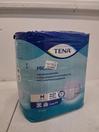 40PK TENA ProSkin Ultra Adult Incontinence Briefs - Medium - White (Model: 67200) image 2