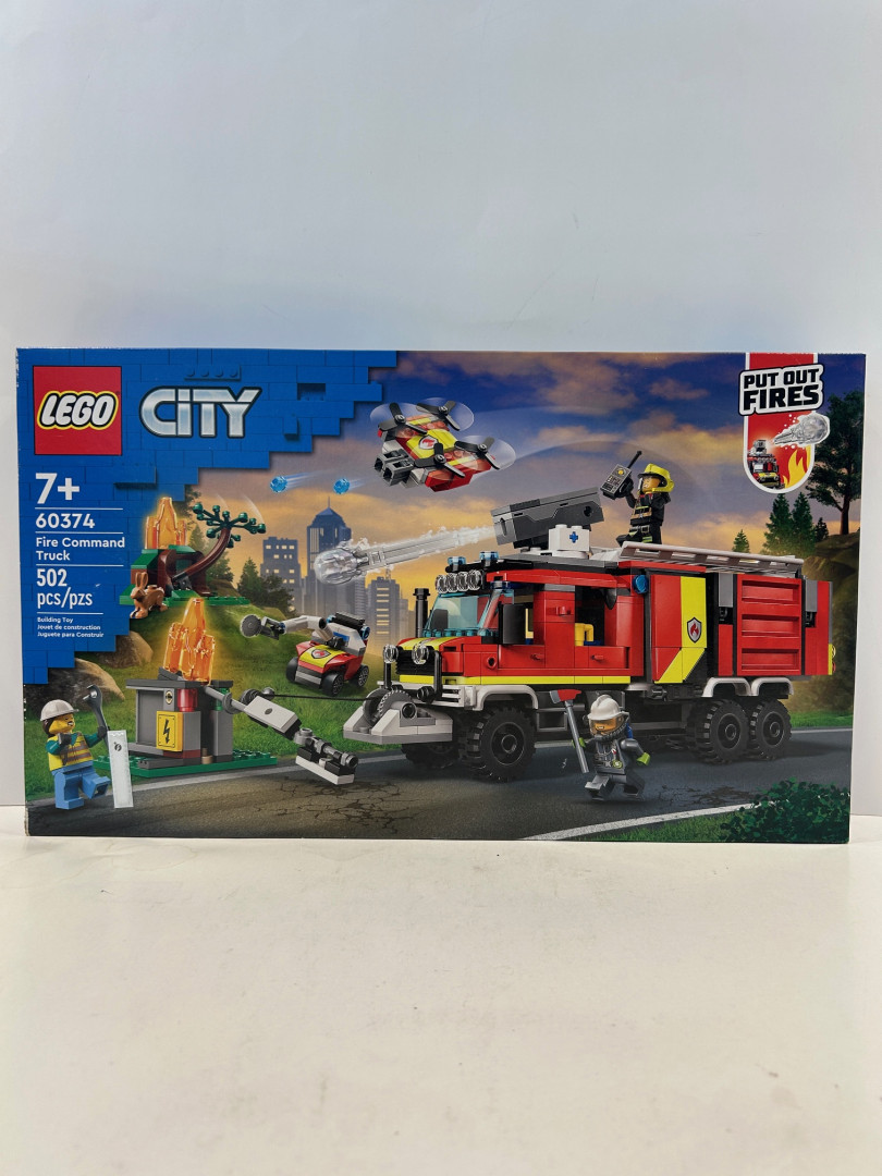 502pc Lego - city - fire command truck (60374) image 3