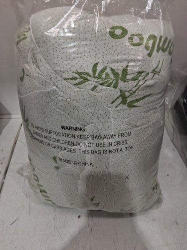 Bamboo Extra Thick Breathable Mattress topper - KING - 78" x 80" x 18"- WHITE image 2