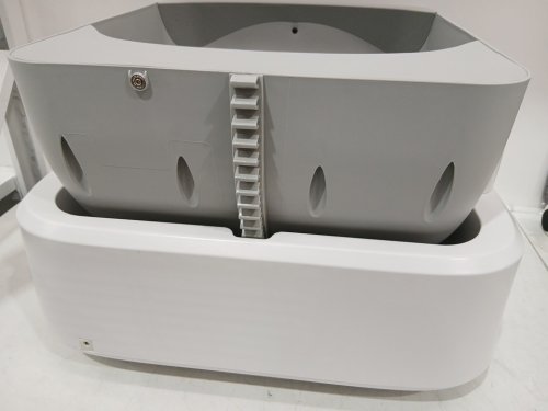 OPEN-TOP SMART AUTOMATIC CAT LITTER BOX with mat & garbage bag - GREY / WHITE image 7