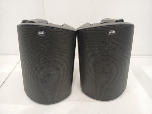 2PK Polk Audio Atrium 6 All-Weather Wired Outdoor Speakers - 100W - Black (model: ATRIUM 6 BLACK) image 3