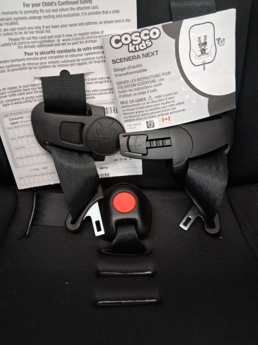 cosco kids scenera 5-point harness infant car seat with cup holder attachment - 40lbs max - black (model: ‎22183CKOT) image 4