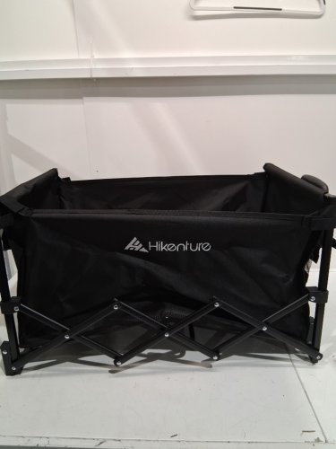 Hikenture Collapsible Foldable Wagon Cart - 27.6" x 17.3" x 39.4", 80l, 220lbs capacity, Portable Utility Cart - BLACK (MODEL: 1205-e1) image 3
