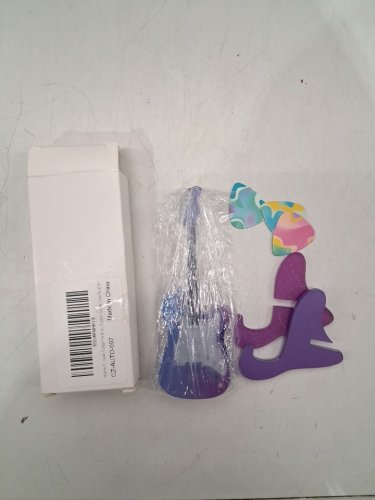 Unique Acrylic Guitar Pick Holder with Stand - 4.5" - PURPLE/BLUE/WHITE image 3