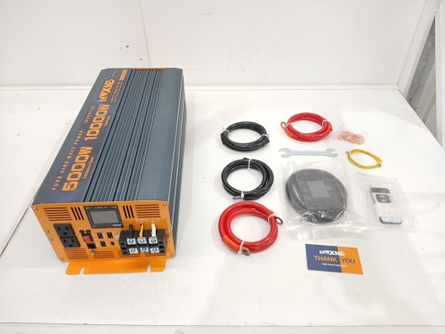 MWXNE POWER INVERTER - 5000W CONTINUOUS / 10000W PEAK - BLUE / ORANGE image 3