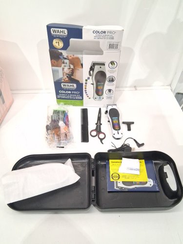 Wahl Color Pro Cord/Cordless Haircut and Beard Kit with 12 Attachment Guards - black/white (model: 1656565/3303) image 2