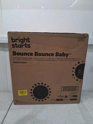 bright starts 2-in-1 bounce bounce baby activity center - playful palms - pink (model: 12663) image 2