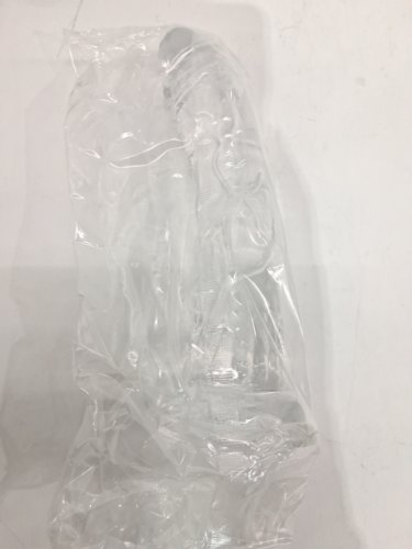 Realistic Textured Dildo with Suction Cup Base - 7.5" - clear image 3