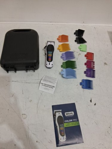 Wahl Color Pro Cord/Cordless Haircut and Beard Kit with 12 Attachment Guards - black/white (model: 1656565/3303) image 3