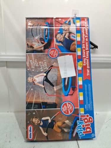 LITTLE TIKES Play Big EASY-STORE KIDS TRAMPOLINE  - 3FT - 55LBS max - BLUE/MULTICOLOUR (MODEL: 642265PC) image 2