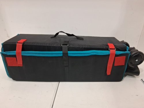 harmony play and go deluxe portable playard - for kids 5 to 30lbs - black/teal (model:0801010NTL) image 2