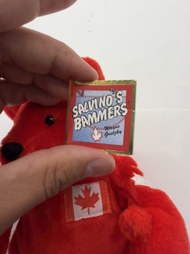 SALVINO'S BAMMERS WAYNE GRETZKY #99 OH CANADA 9" PLUSH, RED image 5
