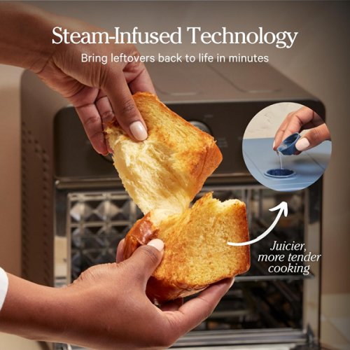 OUR PLACE WONDER OVEN 6-IN-1 AIR FRYER AND TOASTER OVEN WITH STEAM INFUSION - 12L - STEAM (MODEL: APL.WDO.ESN.STM) image 5