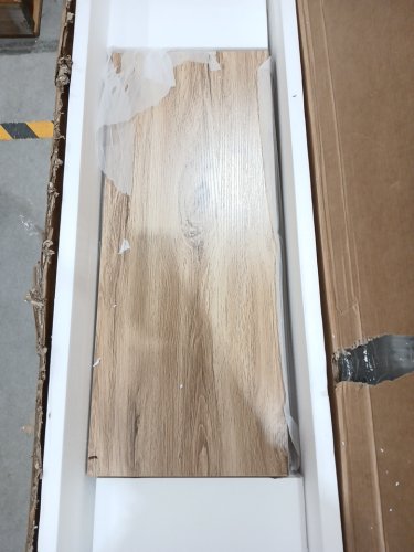 Tribesigns Farmhouse Kitchen Island with Storage - 35.4" x 59" x 27.5" - Brown (Model: HOGA-YT0036) image 7