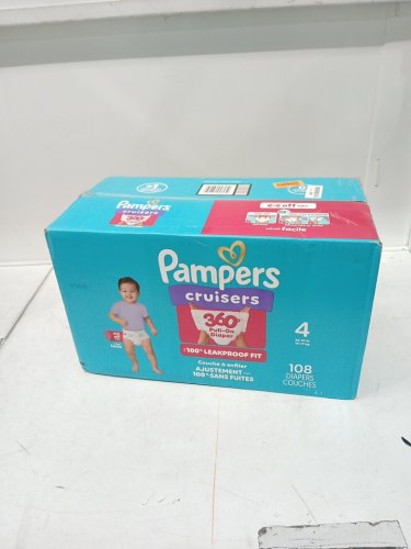 108PK PAMPERS CRUISERS DISPOSABLE BABY DIAPERS - SIZE 4 image 2