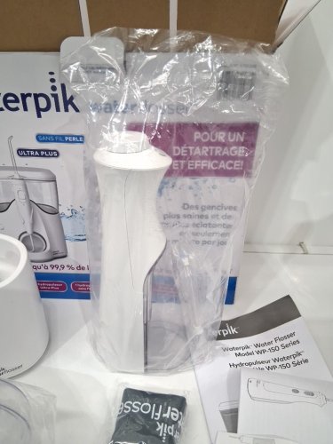 Waterpik Waterflosser Ultra Plus Water Flosser & Cordless Pearl Water Flosser - 5 Accessory tips, USB Charging Cable & Travel Case - white - (model: wp-150c/wf-13c020 1701338) image 5