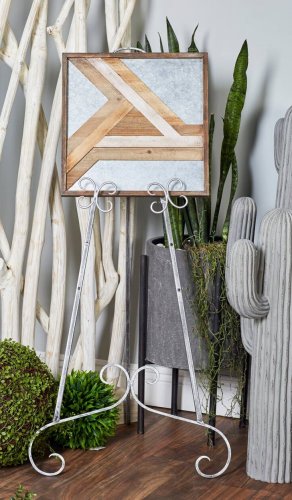 Traditional Iron Easel - 46" - Grey image 2