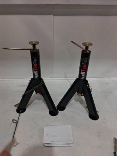 2PK PEAKTOW TELESCOPIC RV JACKS - 6000LB CAPACITY - BLACK (MODEL: PTJ0622) image 3