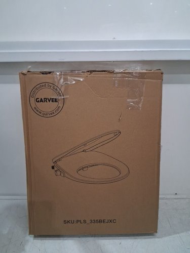 GARVEE DUAL NOZZLE NON-ELECTRIC SOFT CLOSE BIDET TOILET SEAT WITH ADJUSTABLE WATER PRESSURE - 18.7" -WHITE - (MODEL: PLS_335BEJXC) image 2
