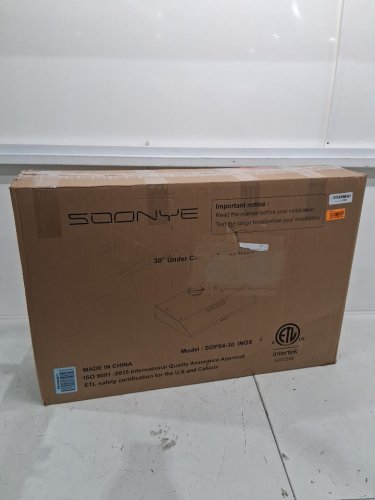 soonye under cabinet rangehood with 3 speed controls and led lights - 30'' - 250CFM - 120V - stainless steel  (model: sop04-30) image 2