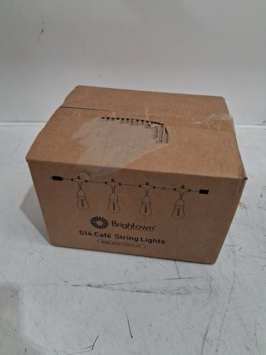 brightown s14 cafe string lights - 25ft - black image 2