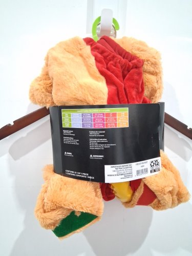 BABY PALAMON ONE-PIECE HOTDOG COSTUME - 0-6 MONTHS - BROWN/RED/GREEN/YELLOW image 3