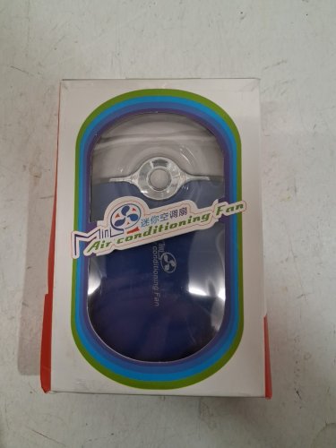 RECHARGEABLE HANDHELD MINI AIR CONDITIONING FAN - BLUE image 3