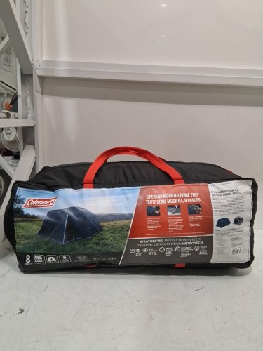 COLEMAN 8-PERSON modified dome full fly CAMPING TENT - 9FT x 12FT x 6FT-5" - blue (MODEL: 1985281) image 2