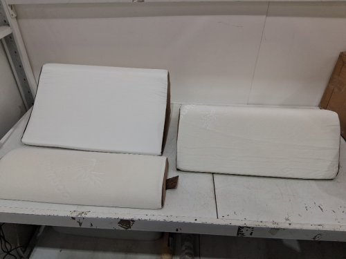3PC LUNIX ORTHOPEDIC MEMORY FOAM BED WEDGE pillow set - oat brown (MODEL: LX5) image 4