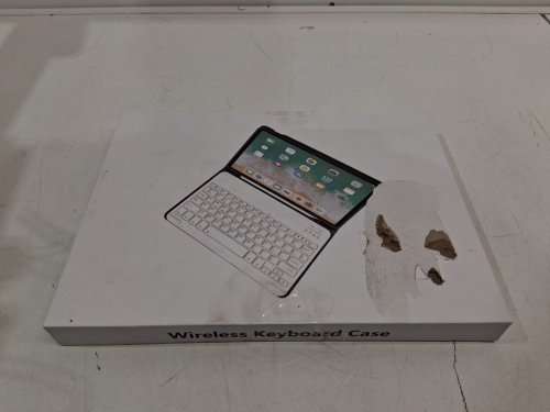 KenKe Case with Built-in Pencil Holder, Detachable Wireless Bluetooth Keyboard - for iPad 9th (2021) / 8th (2020) / 7th (2019) GEN - 10.2" - GREEN/WHITE image 4