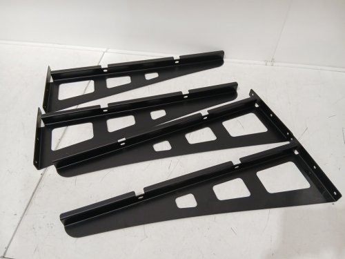 2PK Adjustable Metal Wall Mount Garage Wall Shelving - 2FT x 3FT - Black (Model: WZ052) image 7
