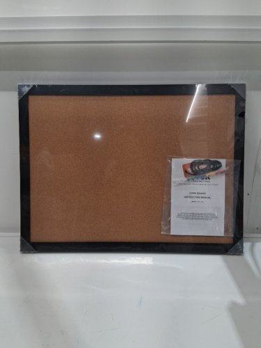 VEVOR Double-sided Cork Board, with MDF Sticker Frame- 24 x 18 - black image 3