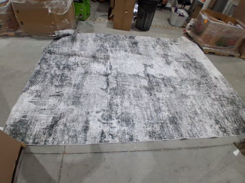 dmoyest abstract farmhouse large soft indoor area rug - 9ft x 12ft - grey image 3