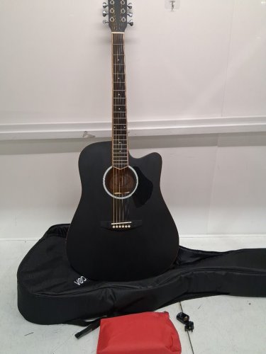 Vangoa Electric Acoustic Guitar kit - 41" - right handed - matte black (model: basic vge-1) image 2