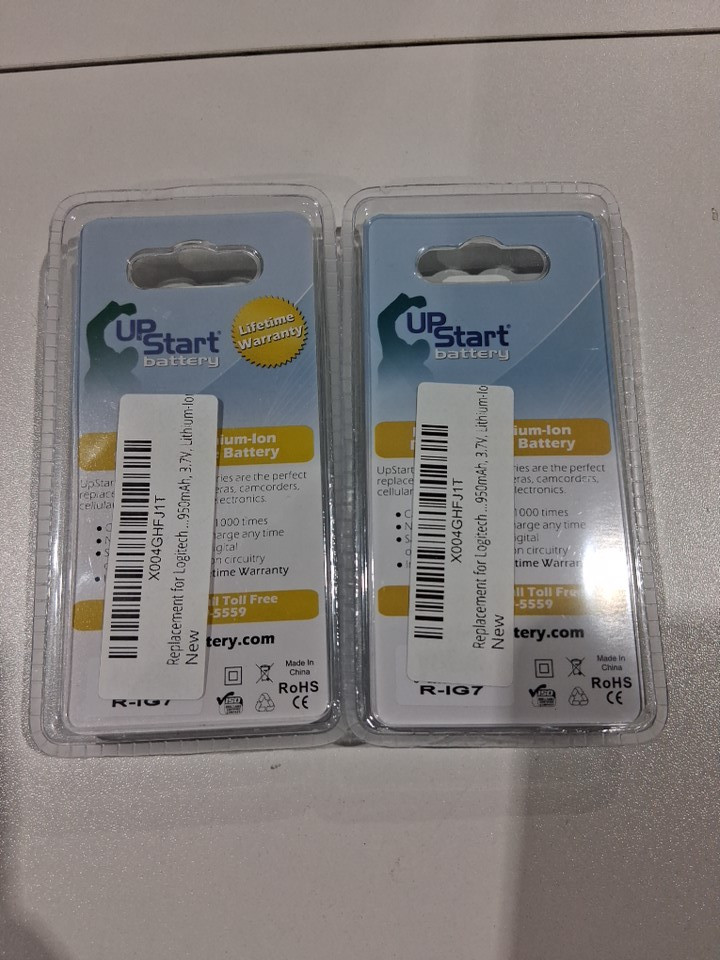 2 up start battery premium lithium-ion rechargeable battery for Logitech charger - 3.7v/3.5wh/950mah - (model: r-ig7) image 4