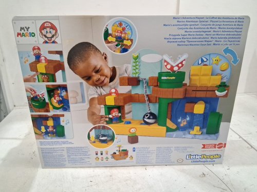 fisher-price little people my mario adventure playset with sounds/music - for kids 18 months and up - (model: jnp54-9633) image 5