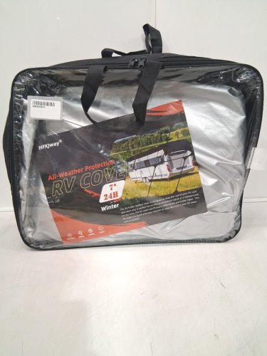HFKJway Weatherproof RV Cover - 31FT X 10FT - GREY image 2