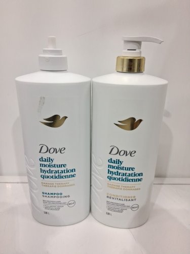 2PC DOVE SAILY MOISTURE DAMAGE THERAPY SHAMPOO AND CONDITIONER - 1.18L EACH image 2