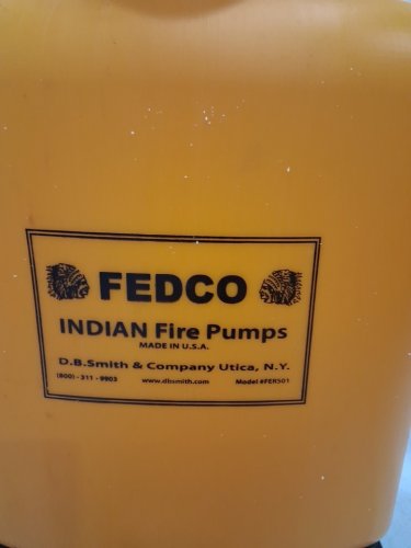 FEDCO INDIAN poly tank fire pump - 5GAL - yellow (model: FER501) image 7