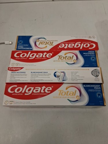4PK COLGATE TOTAL ACTIVE PREVENTION TOOTHPASTE - FRESH WHITENING - 170ML/EACH image 2