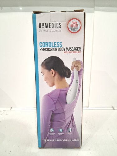 HoMedics Cordless Percussion Body Massager with soothing heat (Model: HHP-405HJ) image 2